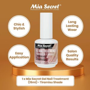 Souffle Gel NAIL TREATMENT  Vitaminas E Y Calcium  Mia Secret 15ML GT-04